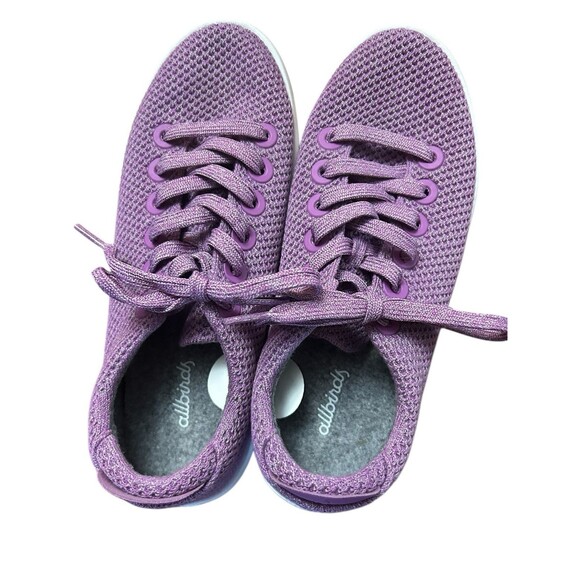 Allbirds Tree Pipers Purple Lace Up Shoes Womens Size 7 Sneakers - Picture 2 of 9